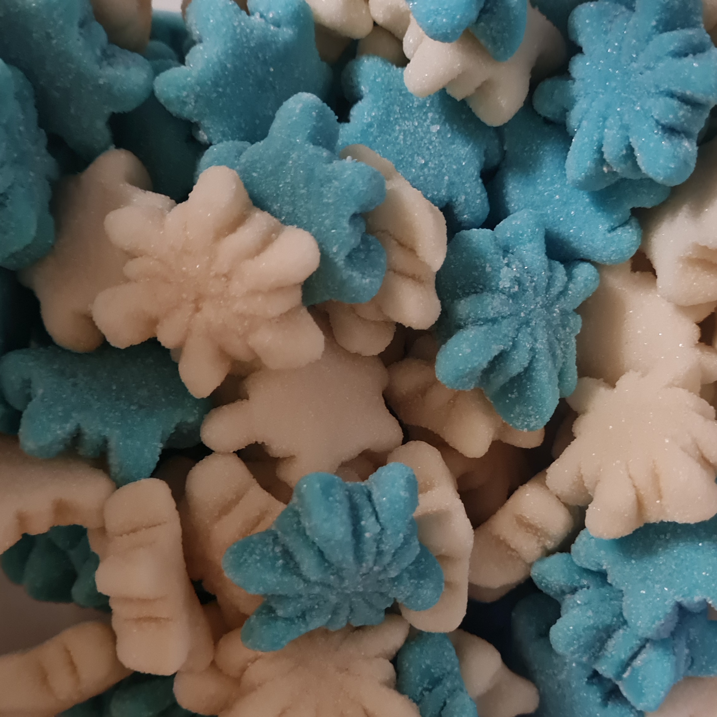 Blue & White Snow Flakes Christmas Pick & Mix Sweets Kingsway 100g